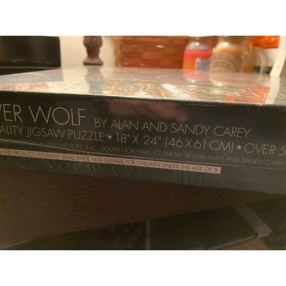 Silver Wolf Over 550 Piece Jigsaw Puzzle Great American Puzzle Factory New! - Picture 7 of 8